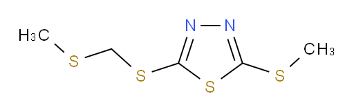 2-(methylthio)-5-(((methylthio)methyl)thio)-1,3,4-thiadiazole
