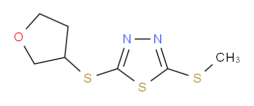 2-(methylthio)-5-((tetrahydrofuran-3-yl)thio)-1,3,4-thiadiazole