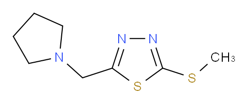 2-(methylthio)-5-(pyrrolidin-1-ylmethyl)-1,3,4-thiadiazole