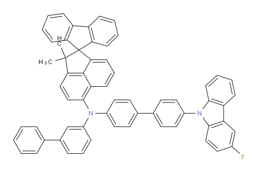 N-([1,1'-biphenyl]-3-yl)-N-(4'-(3-fluoro-9H-carbazol-9-yl)-[1,1'-biphenyl]-4-yl)-2,2-dimethyl-2H-spiro[acenaphthylene-1,9'-fluoren]-5-amine