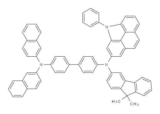 N4-(9,9-dimethyl-9H-fluoren-3-yl)-N4',N4'-di(naphthalen-2-yl)-N4-(4-phenyl-4H-benzo[def]carbazol-2-yl)-[1,1'-biphenyl]-4,4'-diamine