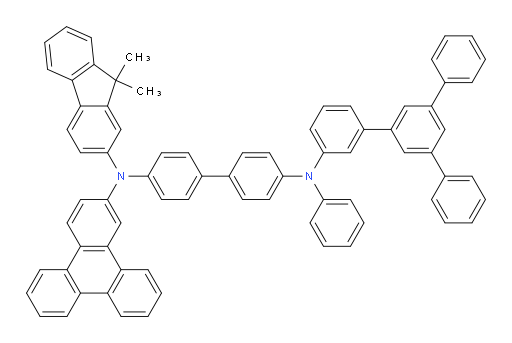 N4-(9,9-dimethyl-9H-fluoren-2-yl)-N4'-phenyl-N4'-(5'-phenyl-[1,1':3',1''-terphenyl]-3-yl)-N4-(triphenylen-2-yl)-[1,1'-biphenyl]-4,4'-diamine
