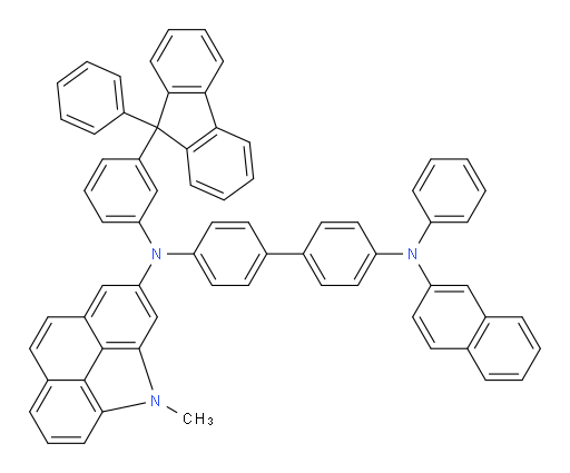 N4-(4-methyl-4H-benzo[def]carbazol-2-yl)-N4'-(naphthalen-2-yl)-N4'-phenyl-N4-(3-(9-phenyl-9H-fluoren-9-yl)phenyl)-[1,1'-biphenyl]-4,4'-diamine