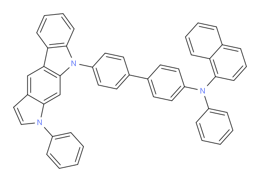 N-phenyl-N-(4'-(1-phenylpyrrolo[2,3-b]carbazol-9(1H)-yl)-[1,1'-biphenyl]-4-yl)naphthalen-1-amine
