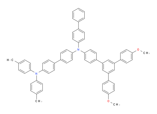 N4-([1,1'-biphenyl]-4-yl)-N4-(4''-methoxy-5'-(4-methoxyphenyl)-[1,1':3',1''-terphenyl]-4-yl)-N4',N4'-di-p-tolyl-[1,1'-biphenyl]-4,4'-diamine