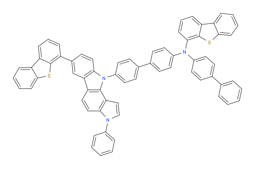 N-([1,1'-biphenyl]-4-yl)-N-(4'-(7-(dibenzo[b,d]thiophen-4-yl)-3-phenylpyrrolo[3,2-a]carbazol-10(3H)-yl)-[1,1'-biphenyl]-4-yl)dibenzo[b,d]thiophen-4-amine