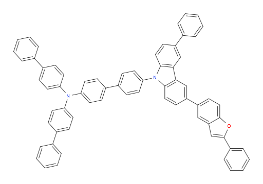 N,N-di([1,1'-biphenyl]-4-yl)-4'-(3-phenyl-6-(2-phenylbenzofuran-5-yl)-9H-carbazol-9-yl)-[1,1'-biphenyl]-4-amine