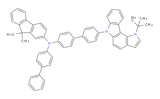 N-([1,1'-biphenyl]-4-yl)-N-(4'-(1-(tert-butyl)pyrrolo[3,2-c]carbazol-6(1H)-yl)-[1,1'-biphenyl]-4-yl)-9,9-dimethyl-9H-fluoren-2-amine