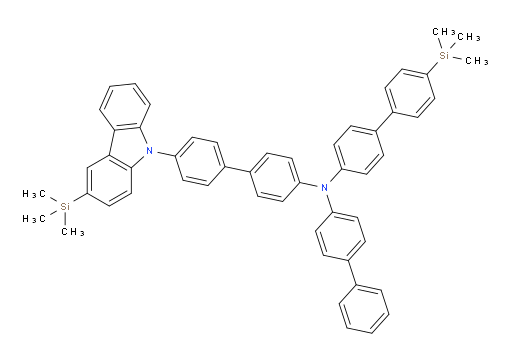 N-([1,1'-biphenyl]-4-yl)-4'-(trimethylsilyl)-N-(4'-(3-(trimethylsilyl)-9H-carbazol-9-yl)-[1,1'-biphenyl]-4-yl)-[1,1'-biphenyl]-4-amine