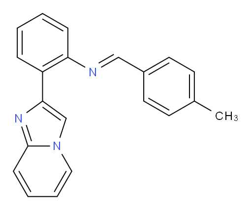 (E)-2-(imidazo[1,2-a]pyridin-2-yl)-N-(4-methylbenzylidene)aniline