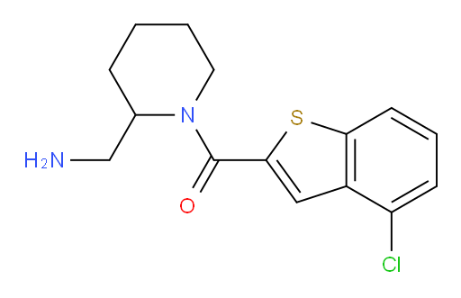 (2-(aminomethyl)piperidin-1-yl)(4-chlorobenzo[b]thiophen-2-yl)methanone