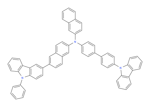 N-(4'-(9H-carbazol-9-yl)-[1,1'-biphenyl]-4-yl)-N-(naphthalen-2-yl)-6-(9-phenyl-9H-carbazol-3-yl)naphthalen-2-amine