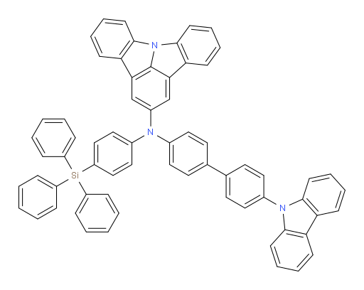 N-(4'-(9H-carbazol-9-yl)-[1,1'-biphenyl]-4-yl)-N-(4-(triphenylsilyl)phenyl)indolo[3,2,1-jk]carbazol-2-amine