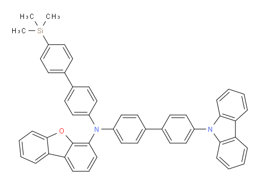 N-(4'-(9H-carbazol-9-yl)-[1,1'-biphenyl]-4-yl)-N-(4'-(trimethylsilyl)-[1,1'-biphenyl]-4-yl)dibenzo[b,d]furan-4-amine