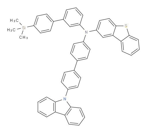 N-(4'-(9H-carbazol-9-yl)-[1,1'-biphenyl]-4-yl)-N-(4'-(trimethylsilyl)-[1,1'-biphenyl]-3-yl)dibenzo[b,d]thiophen-2-amine