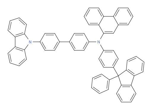 N-(4'-(9H-carbazol-9-yl)-[1,1'-biphenyl]-4-yl)-N-(4-(9-phenyl-9H-fluoren-9-yl)phenyl)phenanthren-9-amine