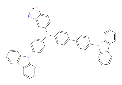 N-(4'-(9H-carbazol-9-yl)-[1,1'-biphenyl]-4-yl)-N-(4-(9H-carbazol-9-yl)phenyl)benzo[d]oxazol-5-amine