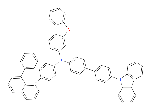 N-(4'-(9H-carbazol-9-yl)-[1,1'-biphenyl]-4-yl)-N-(4-(8-phenylnaphthalen-1-yl)phenyl)dibenzo[b,d]furan-3-amine