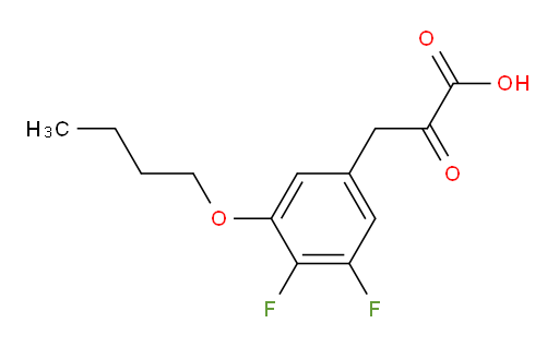 3-(3-butoxy-4,5-difluorophenyl)-2-oxopropanoic acid