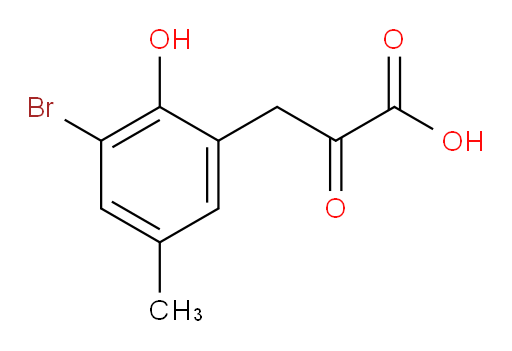 3-(3-bromo-2-hydroxy-5-methylphenyl)-2-oxopropanoic acid