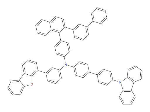 N-(4-(2-([1,1'-biphenyl]-3-yl)naphthalen-1-yl)phenyl)-4'-(9H-carbazol-9-yl)-N-(3-(dibenzo[b,d]furan-4-yl)phenyl)-[1,1'-biphenyl]-4-amine