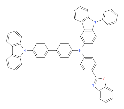N-(4'-(9H-carbazol-9-yl)-[1,1'-biphenyl]-4-yl)-N-(4-(benzo[d]oxazol-2-yl)phenyl)-9-phenyl-9H-carbazol-3-amine