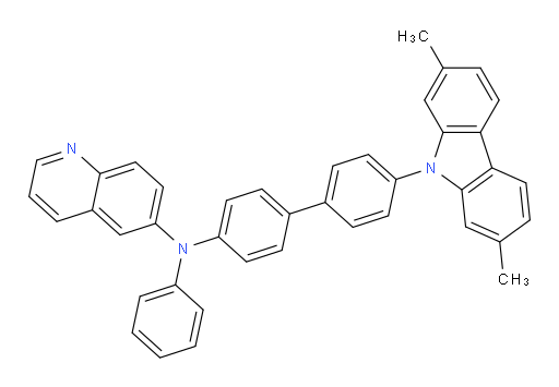 N-(4'-(2,7-dimethyl-9H-carbazol-9-yl)-[1,1'-biphenyl]-4-yl)-N-phenylquinolin-6-amine