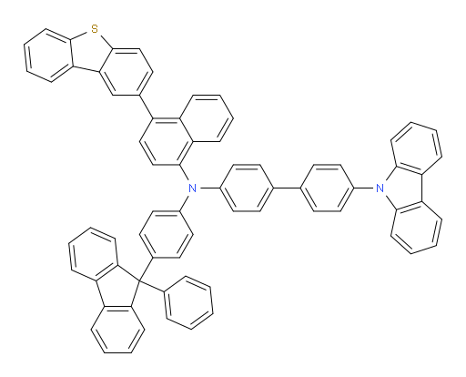 N-(4'-(9H-carbazol-9-yl)-[1,1'-biphenyl]-4-yl)-4-(dibenzo[b,d]thiophen-2-yl)-N-(4-(9-phenyl-9H-fluoren-9-yl)phenyl)naphthalen-1-amine