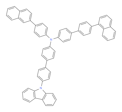 N-(4'-(9H-carbazol-9-yl)-[1,1'-biphenyl]-4-yl)-4'-(naphthalen-1-yl)-N-(4-(naphthalen-2-yl)phenyl)-[1,1'-biphenyl]-4-amine