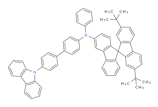 N-(4'-(9H-carbazol-9-yl)-[1,1'-biphenyl]-4-yl)-2',7'-di-tert-butyl-N-phenyl-9,9'-spirobi[fluoren]-3-amine