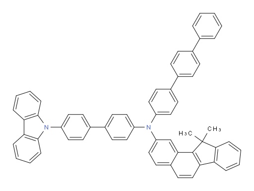 N-(4'-(9H-carbazol-9-yl)-[1,1'-biphenyl]-4-yl)-N-([1,1':4',1''-terphenyl]-4-yl)-11,11-dimethyl-11H-benzo[a]fluoren-2-amine