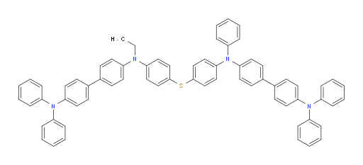 N4-(4-((4-((4'-(diphenylamino)-[1,1'-biphenyl]-4-yl)(ethyl)amino)phenyl)thio)phenyl)-N4,N4',N4'-triphenyl-[1,1'-biphenyl]-4,4'-diamine