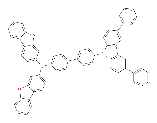 N-(dibenzo[b,d]furan-3-yl)-N-(4'-(3,6-diphenyl-9H-carbazol-9-yl)-[1,1'-biphenyl]-4-yl)dibenzo[b,d]furan-3-amine
