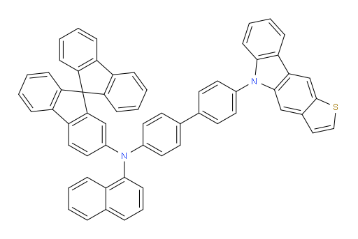 N-(4'-(5H-thieno[3,2-b]carbazol-5-yl)-[1,1'-biphenyl]-4-yl)-N-(naphthalen-1-yl)-9,9'-spirobi[fluoren]-2-amine