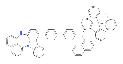 N-(4'-(4H-naphtho[1',8':5,6,7][1,4]diazepino[3,2,1-jk]carbazol-7-yl)-[1,1'-biphenyl]-4-yl)-N-(naphthalen-1-yl)spiro[fluorene-9,9'-thioxanthen]-4-amine