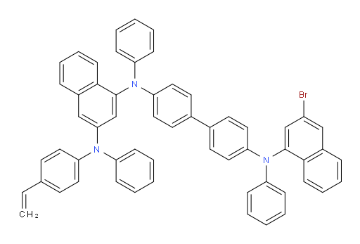 N1-(4'-((3-bromonaphthalen-1-yl)(phenyl)amino)-[1,1'-biphenyl]-4-yl)-N1,N3-diphenyl-N3-(4-vinylphenyl)naphthalene-1,3-diamine