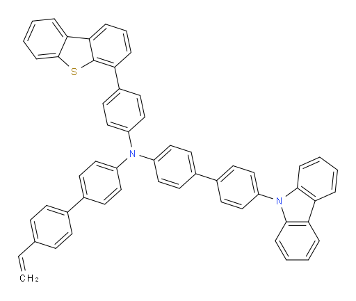 N-(4'-(9H-carbazol-9-yl)-[1,1'-biphenyl]-4-yl)-N-(4-(dibenzo[b,d]thiophen-4-yl)phenyl)-4'-vinyl-[1,1'-biphenyl]-4-amine