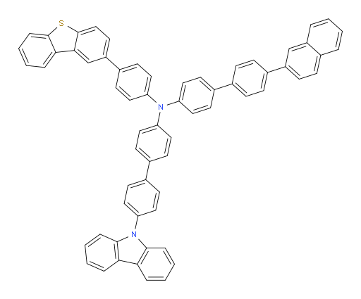 N-(4'-(9H-carbazol-9-yl)-[1,1'-biphenyl]-4-yl)-N-(4-(dibenzo[b,d]thiophen-2-yl)phenyl)-4'-(naphthalen-2-yl)-[1,1'-biphenyl]-4-amine