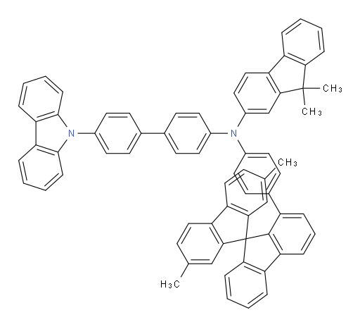 N-(4'-(9H-carbazol-9-yl)-[1,1'-biphenyl]-4-yl)-N-(4-(2',7'-dimethyl-9,9'-spirobi[fluoren]-1-yl)phenyl)-9,9-dimethyl-9H-fluoren-2-amine