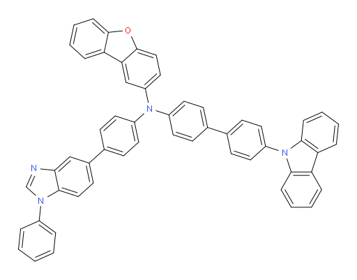 N-(4'-(9H-carbazol-9-yl)-[1,1'-biphenyl]-4-yl)-N-(4-(1-phenyl-1H-benzo[d]imidazol-5-yl)phenyl)dibenzo[b,d]furan-2-amine