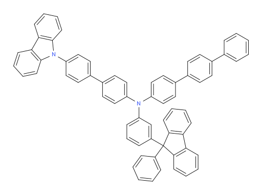 N-(4'-(9H-carbazol-9-yl)-[1,1'-biphenyl]-4-yl)-N-(3-(9-phenyl-9H-fluoren-9-yl)phenyl)-[1,1':4',1''-terphenyl]-4-amine