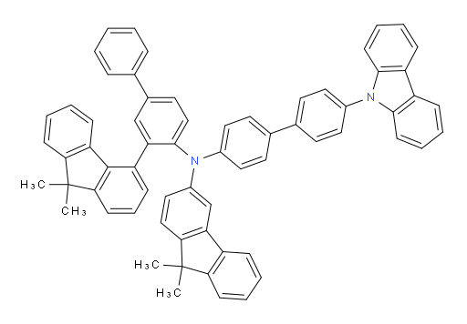 N-(4'-(9H-carbazol-9-yl)-[1,1'-biphenyl]-4-yl)-N-(3-(9,9-dimethyl-9H-fluoren-4-yl)-[1,1'-biphenyl]-4-yl)-9,9-dimethyl-9H-fluoren-3-amine