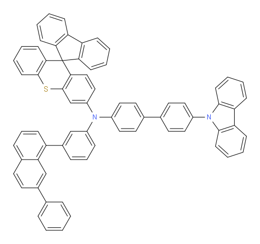 N-(4'-(9H-carbazol-9-yl)-[1,1'-biphenyl]-4-yl)-N-(3-(7-phenylnaphthalen-1-yl)phenyl)spiro[fluorene-9,9'-thioxanthen]-3'-amine