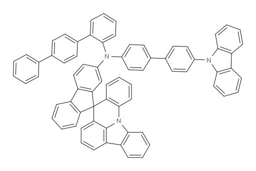 N-(4'-(9H-carbazol-9-yl)-[1,1'-biphenyl]-4-yl)-N-([1,1':4',1''-terphenyl]-2-yl)spiro[fluorene-9,8'-indolo[3,2,1-de]acridin]-2-amine
