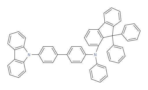 N-(4'-(9H-carbazol-9-yl)-[1,1'-biphenyl]-4-yl)-N,9,9-triphenyl-9H-fluoren-1-amine