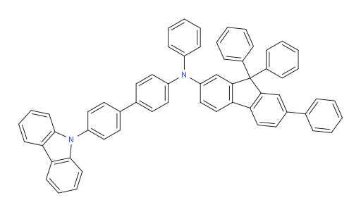N-(4'-(9H-carbazol-9-yl)-[1,1'-biphenyl]-4-yl)-N,7,9,9-tetraphenyl-9H-fluoren-2-amine