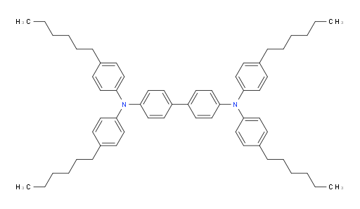 N4,N4,N4',N4'-tetrakis(4-hexylphenyl)-[1,1'-biphenyl]-4,4'-diamine