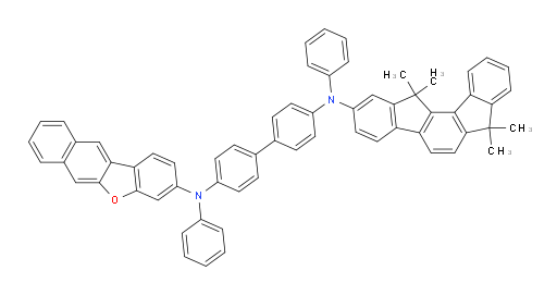 N4-(naphtho[2,3-b]benzofuran-3-yl)-N4,N4'-diphenyl-N4'-(7,7,12,12-tetramethyl-7,12-dihydroindeno[1,2-a]fluoren-2-yl)-[1,1'-biphenyl]-4,4'-diamine
