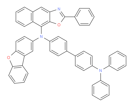 N4-(dibenzo[b,d]furan-2-yl)-N4',N4'-diphenyl-N4-(2-phenylnaphtho[2,3-d]oxazol-9-yl)-[1,1'-biphenyl]-4,4'-diamine
