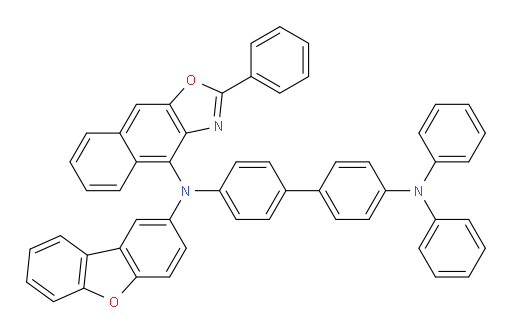 N4-(dibenzo[b,d]furan-2-yl)-N4',N4'-diphenyl-N4-(2-phenylnaphtho[2,3-d]oxazol-4-yl)-[1,1'-biphenyl]-4,4'-diamine